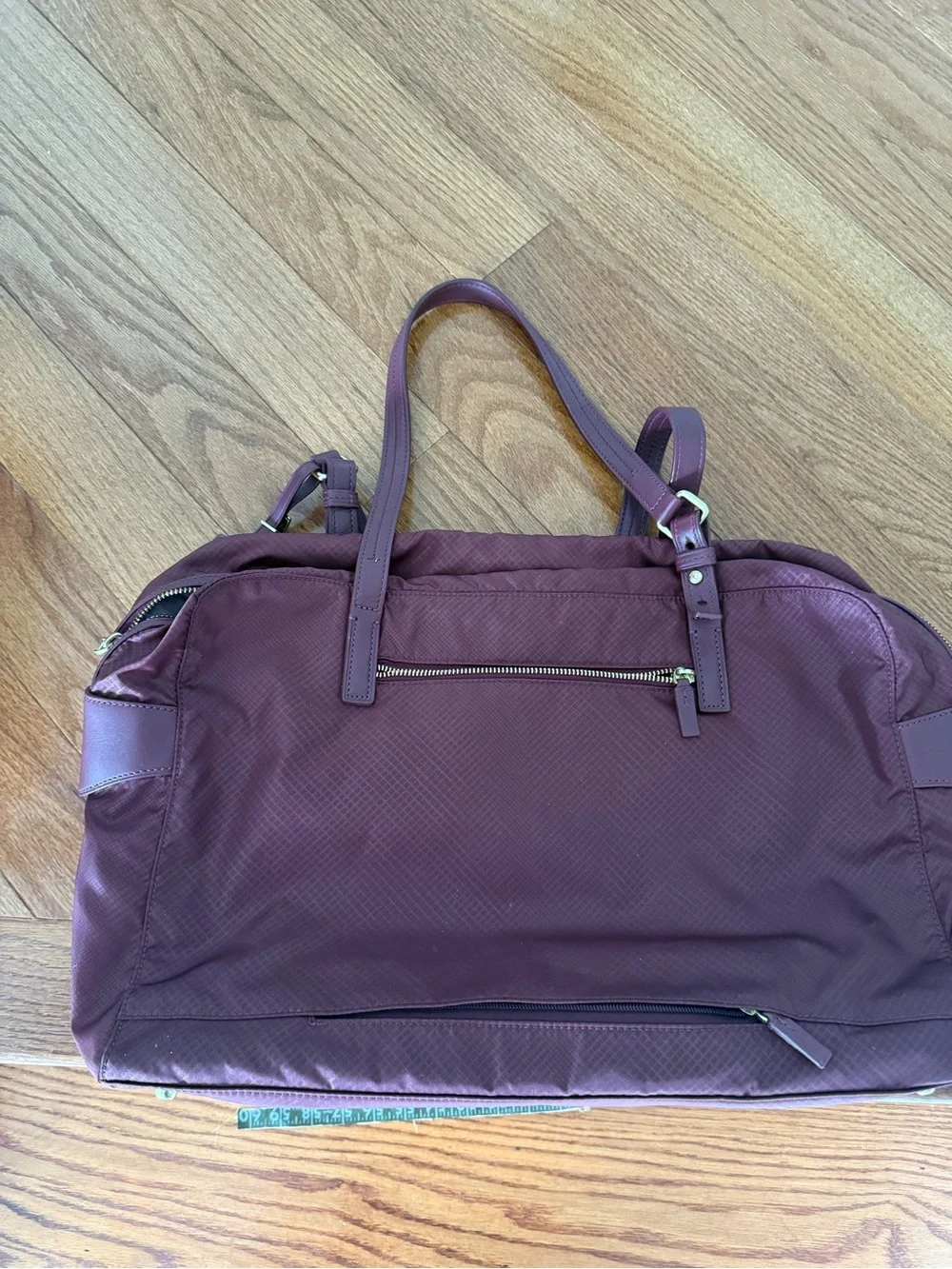 Tumi Voyageur Maroon Travel Tote Bag